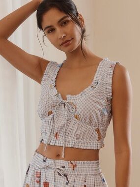 Anthropologie Anthropologie Ruched Scoop-Neck Tank NWT
